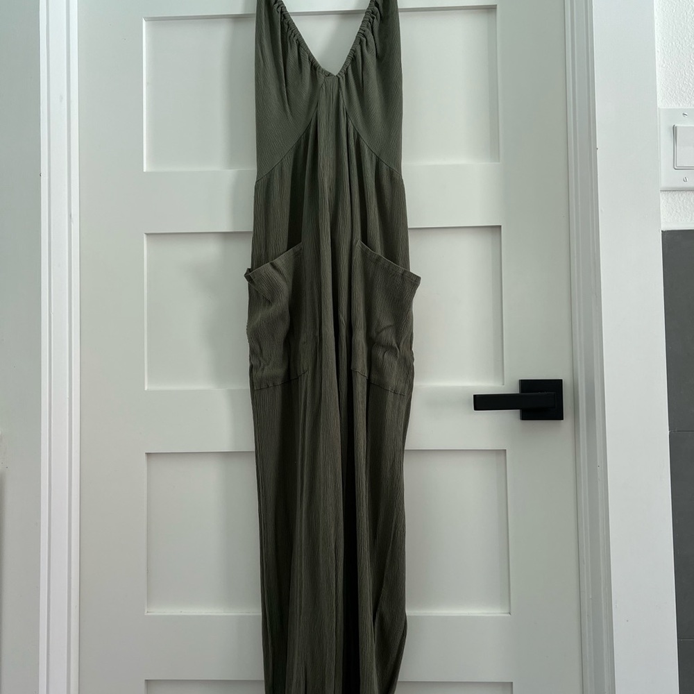 Cupshe Army Green Relaxed Fit Jumpsuit